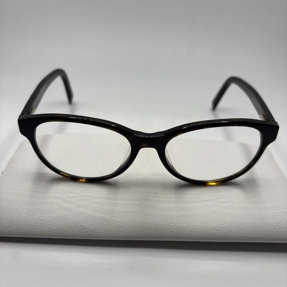 Fendi F979 214 Women's Cat Eye Havana Brown Gold Eyeglasses Frame 51-17-135 #288